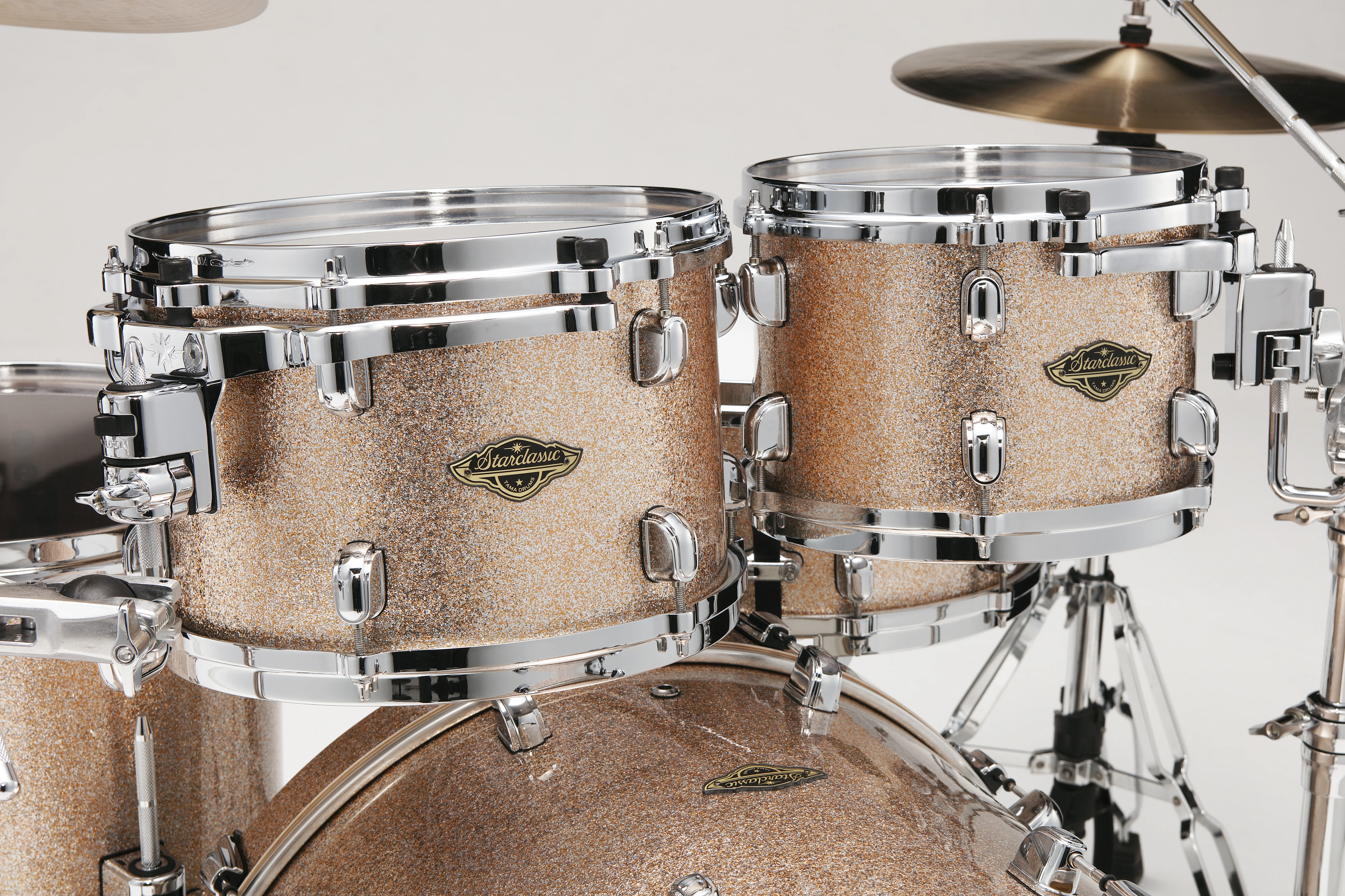 Starclassic Walnut/Birch Duracover Wrap Shell Kit 5 teilig - Vintage Champagne Sparkle
